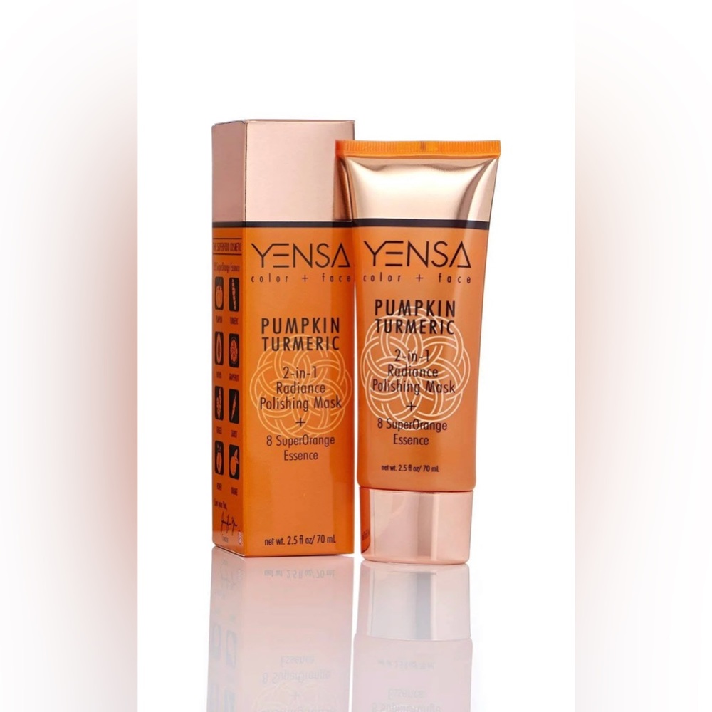 Yensa pumpkin turmeric 2 in 1 radiance polishing mask